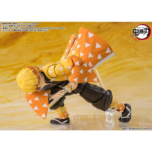 Modellino Bandai S.H.Figuarts Demon Slayer SHF Zenitsu Agatsuma in magazzino - Foto 7 di 7
