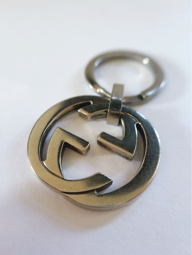 Authentic GUCCI Double G Interlocking G Keychain … - image 23