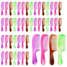 120 Pcs Individually Wrapped Disposable Combs Set - Colorful Hair Combs Bulk for
