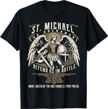 Saint Michael The Archangel Prayer Catholic Christian Pastor T-Shirt