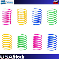 Cat Spring Toy 60 Pack , Cat Kittens Toys Plastic Coil Spiral Springs for Swatt