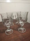4 Vintage Anchor Hocking Savannah Wine Water Goblets with Original Box