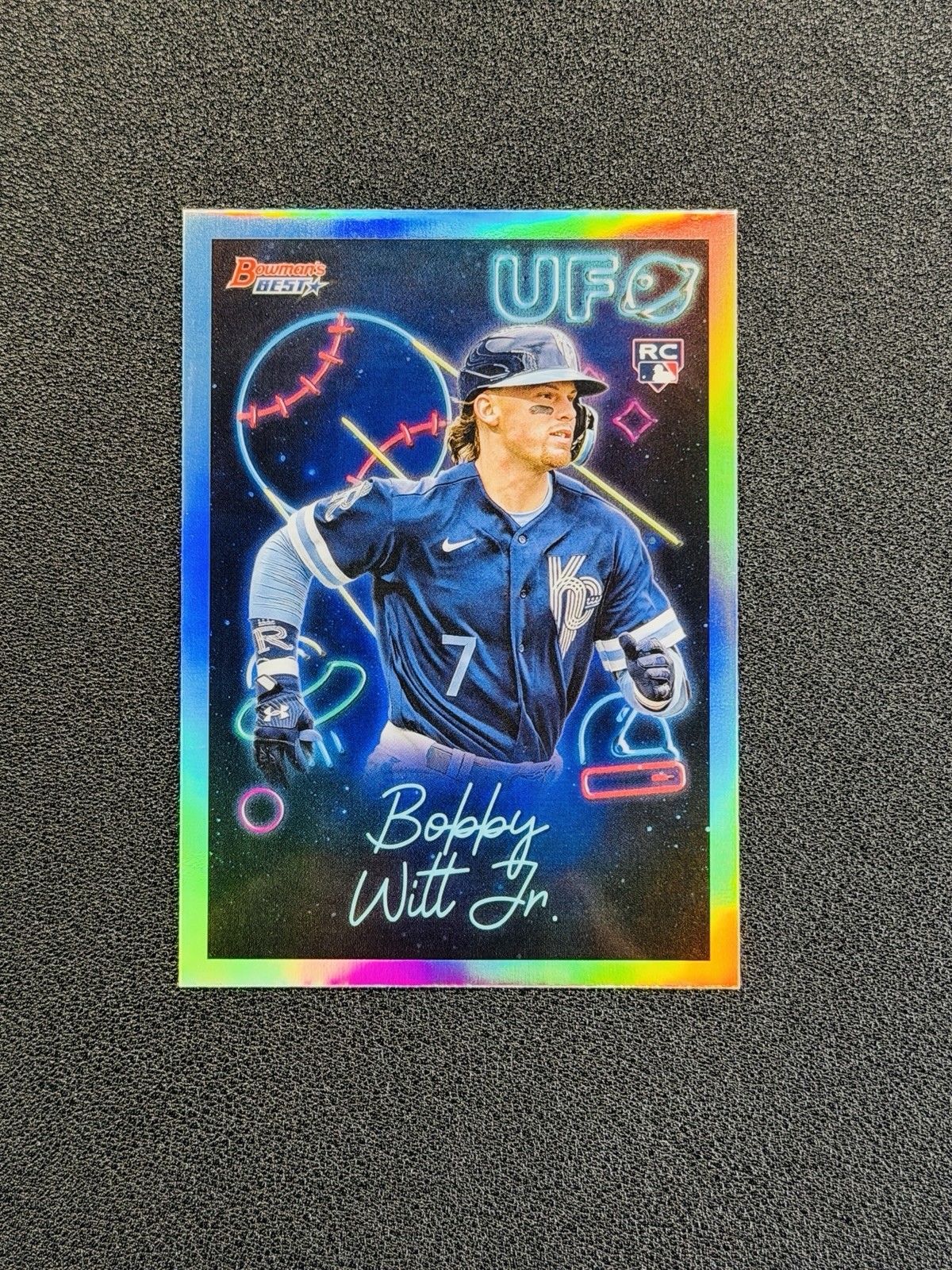 2022 Bowman's Best BOBBY WITT JR. Rookie Card UFO #12 Kansas City Royals