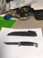 RUKO Hunting Knife Model RUK0078 3-7/8" Blade Leather Sheath