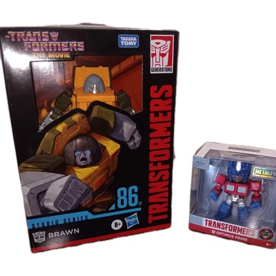New Unopened Transformers Studio 86 Brawn. Free Jada Optimus Prime With Purchase