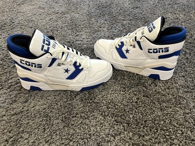 Super Rare Converse ERX-260 Mid White / Blue / Mason 163851C Size 10