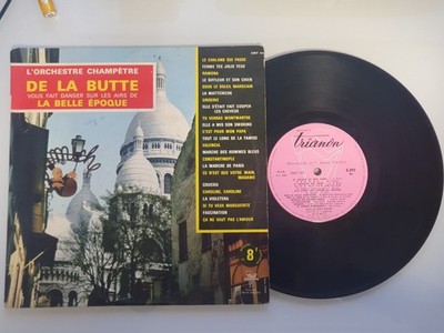 DISCO 33 GIRI VINYL LP L'ORCHESTRE CHAMPETRE DE LA BUTTE: LA BELLE EPOQUE