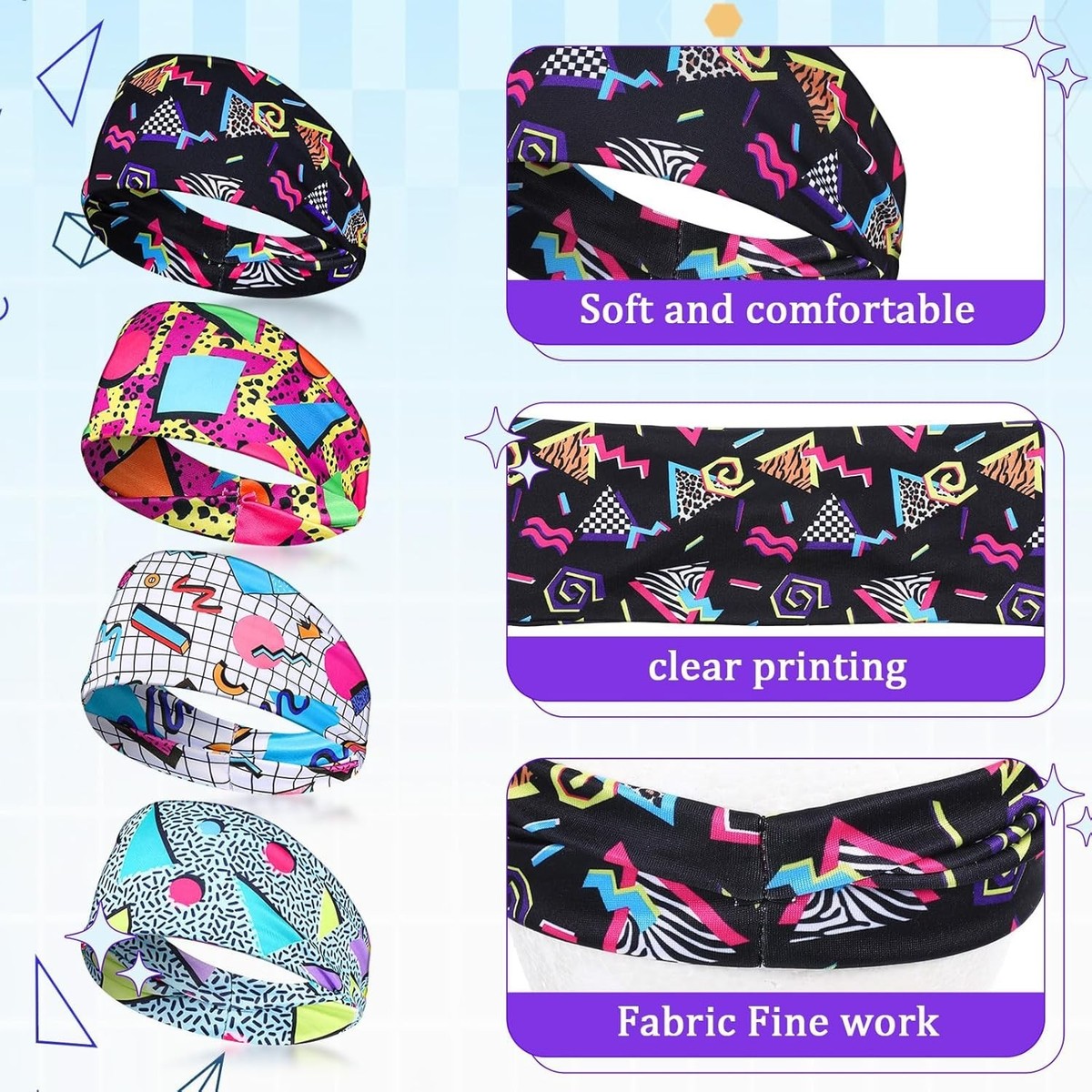 Lot Of 17 Vintage And Modern Style Assorted Headbands‎ Bundle Set Multicolor OS Assorted Headband Bundle 3-Pack – True North Collection main image 2