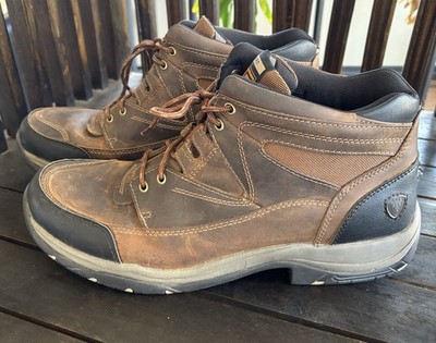 Ariat Men s Brown Leather Terrain Hiking Endurance Boots Gorpcore Sz 14D