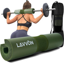 Squat Pad - Foam Barbell Pad for Squats Cushion Lunges  Bar Padding for Hip Th