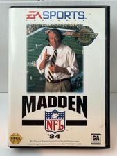 Madden NFL 94 Game Sega Genesis Great Condition With Case and Inserts