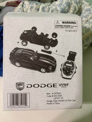 RARE NewRay Dodge Viper Die-Cast Infrared Remote Control Watch Kit Black Gold