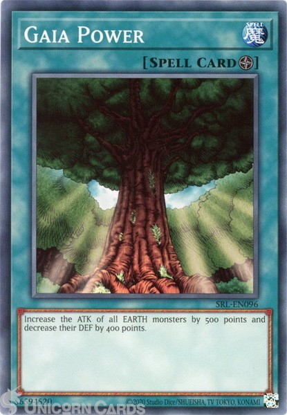 SRL-EN096 Gaia Power :: Common 25th Anniversary Edition Mint YuGiOh Card