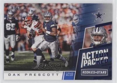 2017 Panini Rookies & Stars Action Packed True Blue 3/49 Dak Prescott #20 s1i