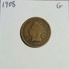 1908 INDIAN HEAD CENT GOOD 1C COPPER