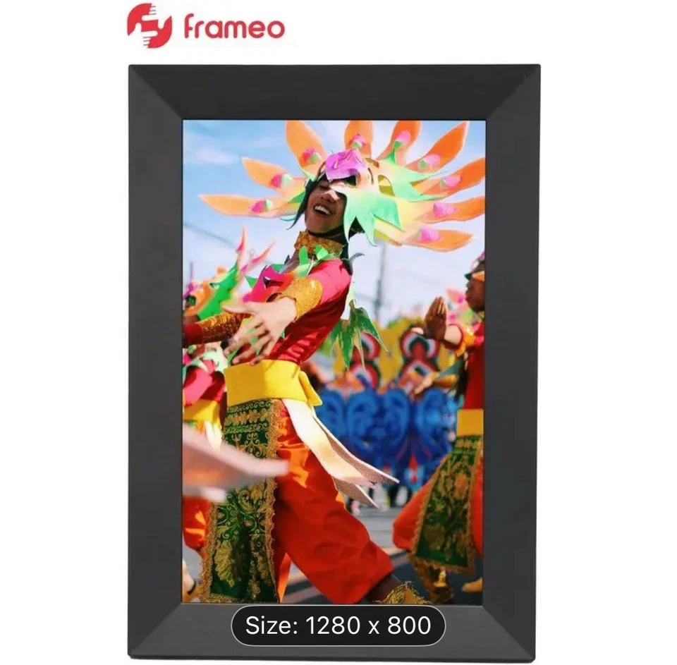 WiFi Digital Photo Frame 10.1 Inch Wood Grain - Image 2 of 4