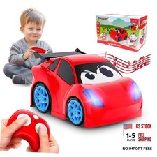 Remote Control Car, RC Car Toy with Lights and Sounds for Boys, Girls and Red