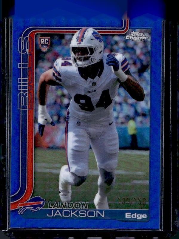 2025 Topps Chrome #358 Landon Jackson Blue Refractor #/150