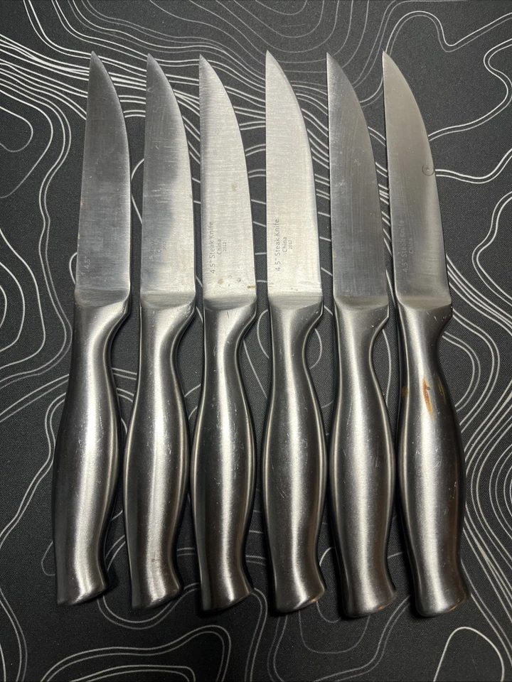 Juego de cuchillos para carne Wolfgang Puck - Acero inoxidable - 4,5" - 6 unidades Foto 4 de 4