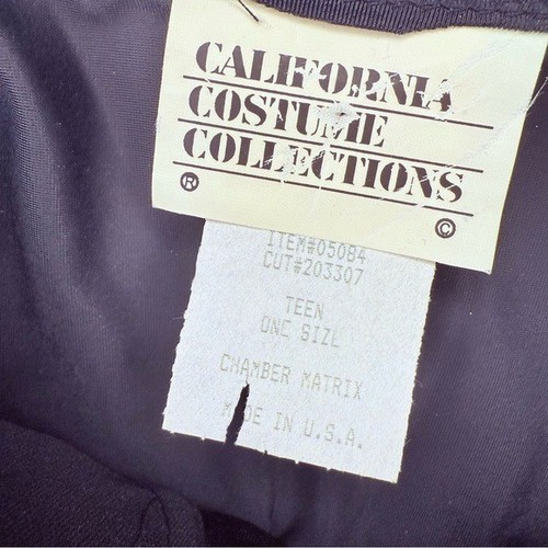 Costume vintage matrice da camera California camicia top rivetto padre adolescente Halloween - Foto 2 di 4