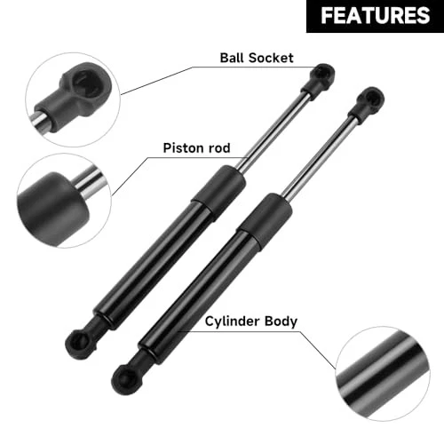 2PCS Front Hood Lift Supports Replacement for Volvo S60 2001–2009, S80 1999–2006 Foto 3 de 4