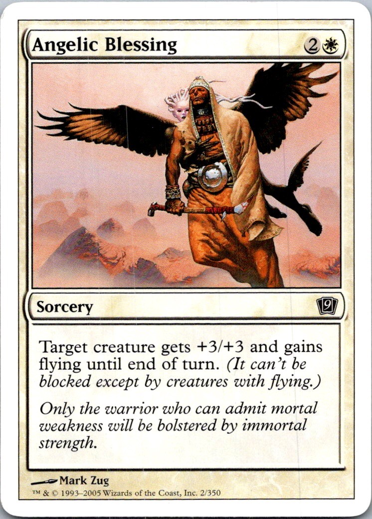 Angelic Blessing C 9ED #2 LP MTG Magic