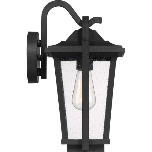 Darius 1-Light Outdoor Wall Lantern in Earth Black - Picture 4 of 6