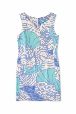 Tori Richard Beach Shift Dress Size 10, Sleeveless 