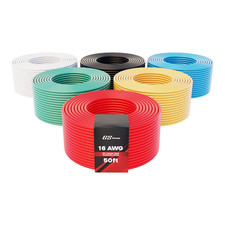 300Ft CCA 16 Gauge Wire Automotive, 50Ft 6 Color Pack, 16 AWG 12Volt, Speaker El