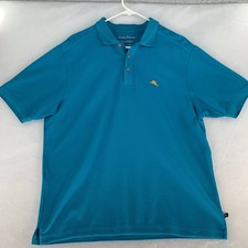 Tommy Bahama IslandZone Supima Cotton Polo Shirt in Blue Size M