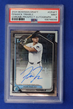 2024 Bowman Draft FENWICK TRIMBLE Chrome Prospect Autograph Rookie Card PSA 9 RC