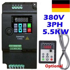 5.5KW 3HP 380V VFD Inverter Frequenzumrichter Frequenzumwandler Fernbedienung