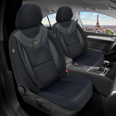 Schonbezüge Sitzbezüge für Renault Koleos 2 Bj ab 2017 in Schwarz G102
