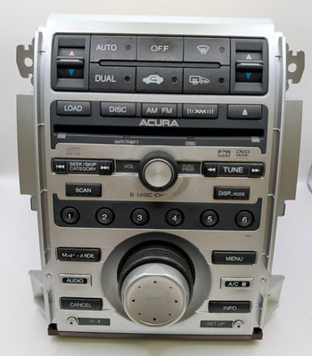 2006-2008 acura RL kb1 radio mp3 player changer ac control panel deck oem