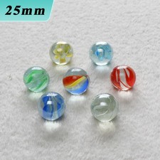 25mm Large Glass Marbles Beads Glass Balls Vase Fish Tank Decoration Toy Game
