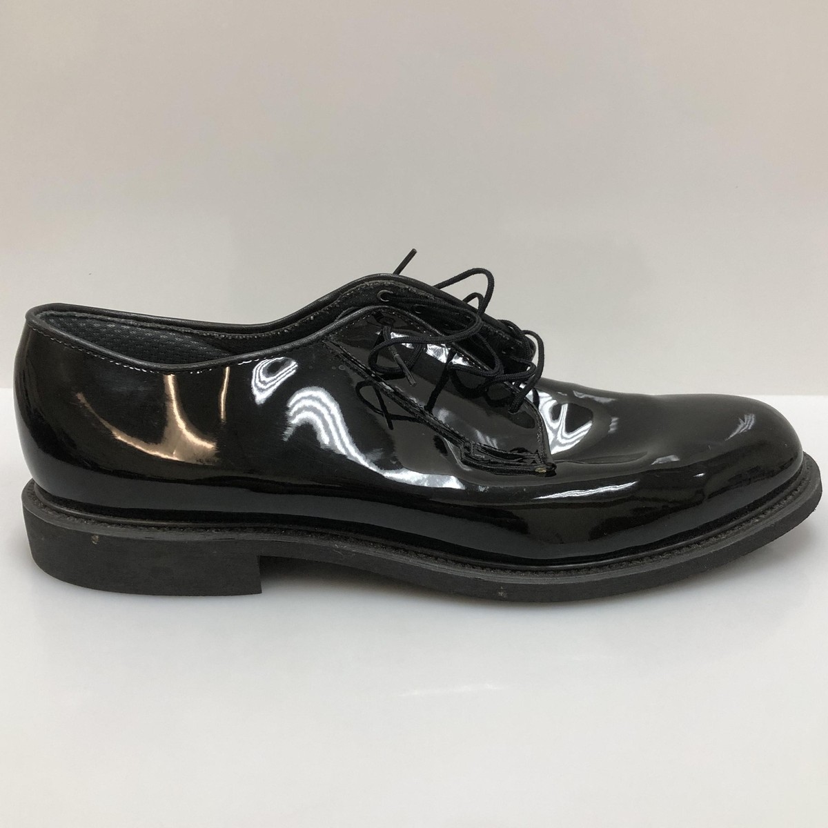 Bates Shoes Mens Size 13 Black Patent Synthetic Oxford Dress 