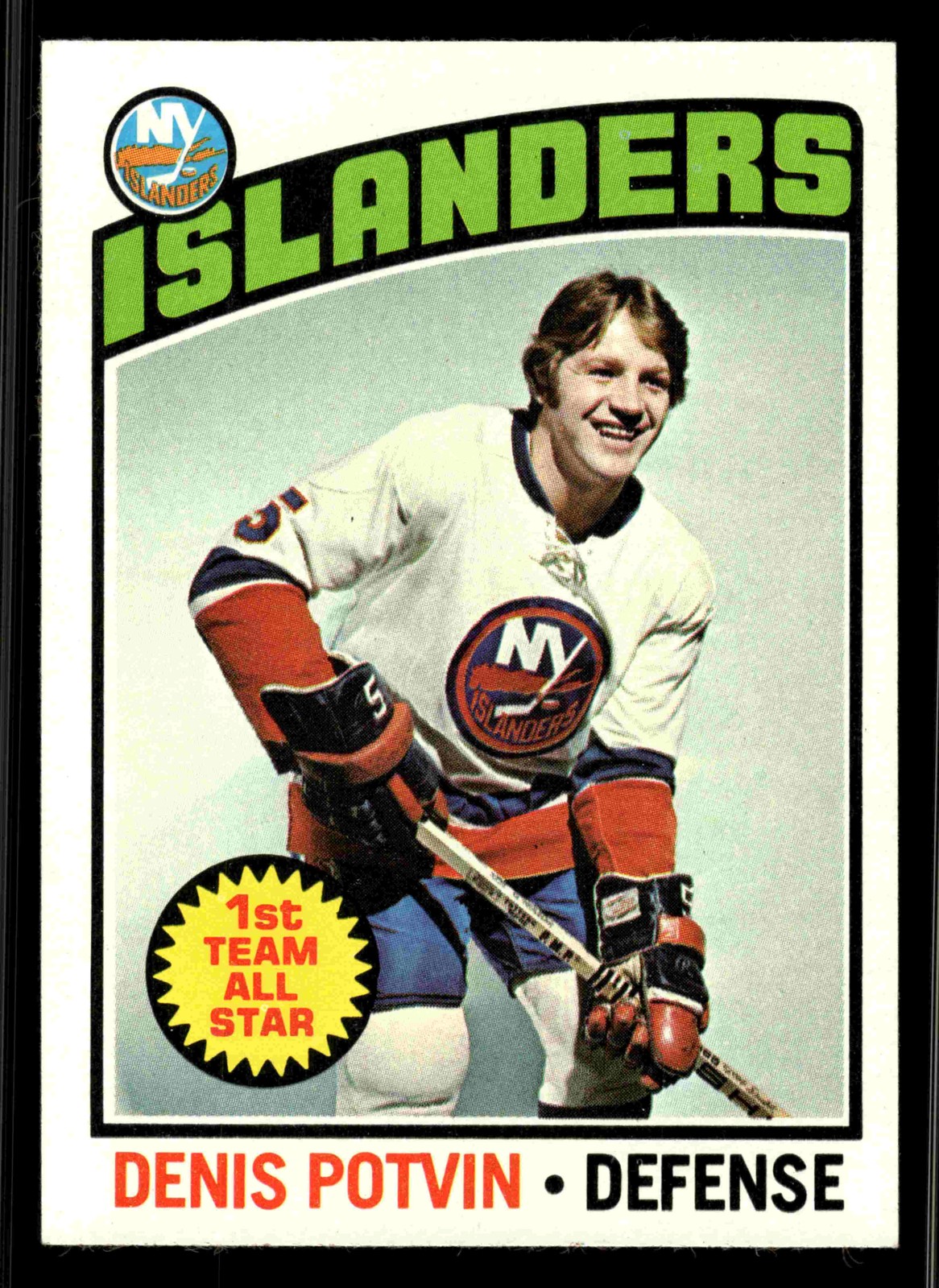 1976-77 Topps Denis Potvin (HOF) #170 - New York Islanders - NM+