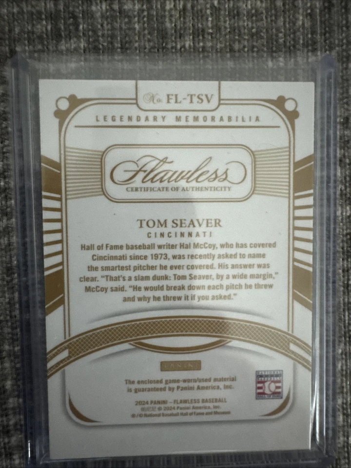 2024 Flawless Tom Seaver Patch To 20 - Image 2 of 2