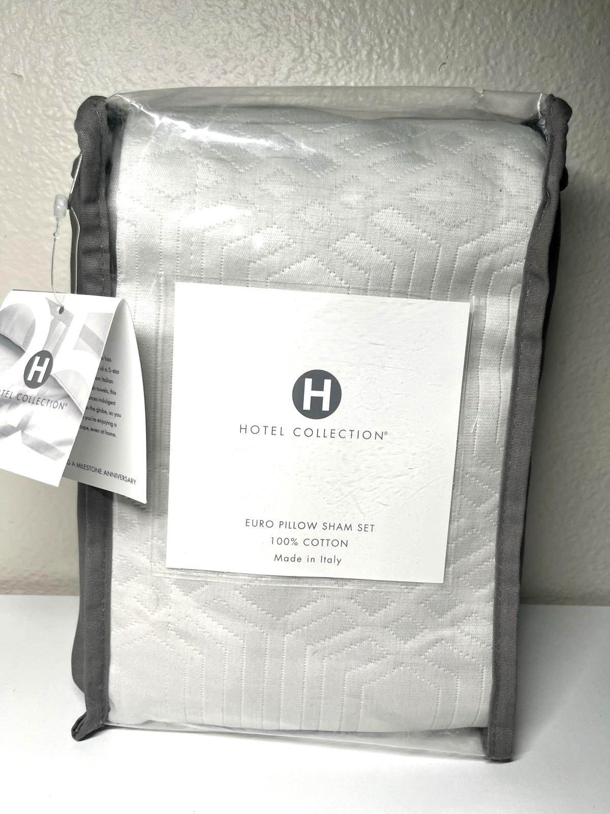 Hotel Collection Italian Positano Matelassé 2-Pc European Sham Set – MSRP $215