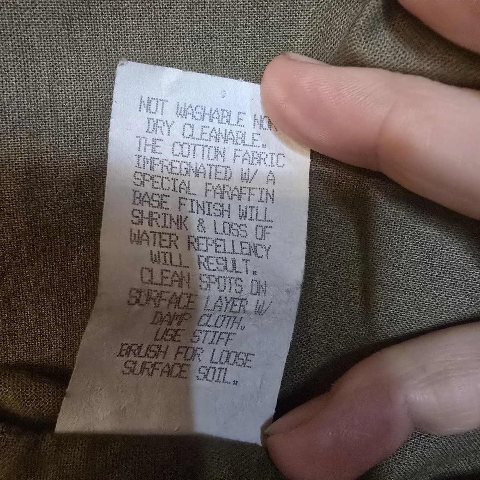 Vintage Filson Cover Cloth Mile Marker Coat XL Brown Waxed Jacket Made In USA - product detail image 4