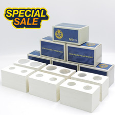 600PCS Coin Flips in 6 Sizes Cardboard Holders for Colletors 2x2