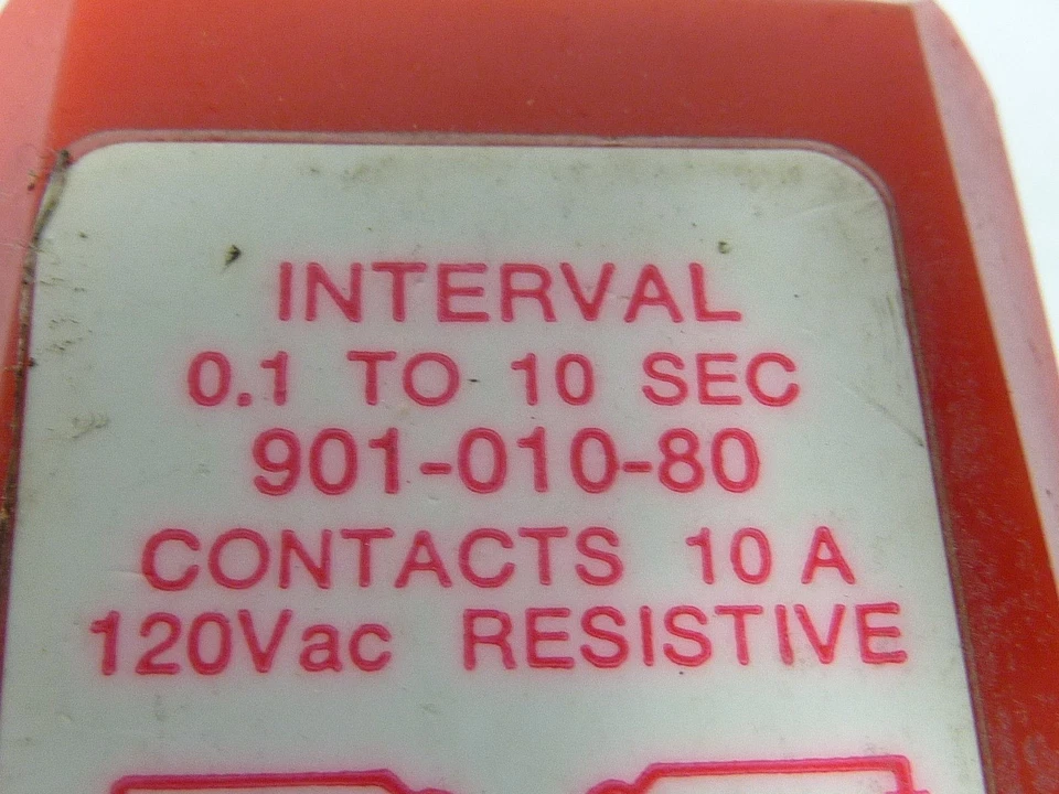 Paragon 901-010-80 Relay 0.1-10 Sec Time Delay 120VAC 10A USED - Image 3 of 3