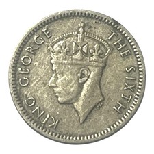 1949 SOUTHERN RHODESIA COIN 3 PENCE ZAMBIA ZIMBABWE MALAWI BRITISH AFRICA GVI UK