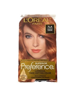 L'Oreal Paris Superior Preference Luminous Fade-Defy Color 7LA Lightest Auburn