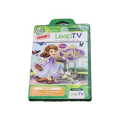 LeapFrog LeapTV Sofia the First Disney Learning Game NEW Works w/ LeapTV
