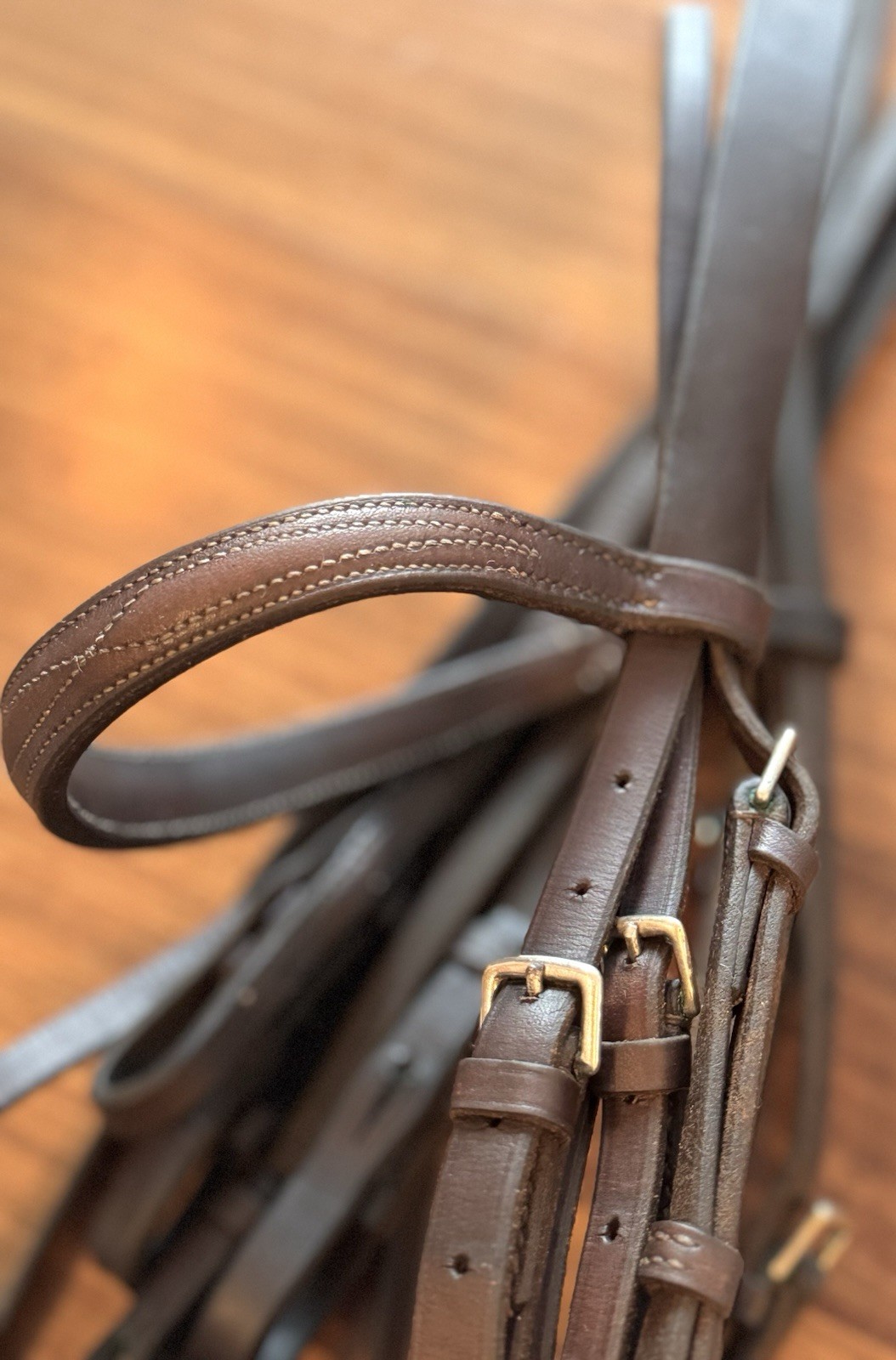 SAGORIN BROTHERS Bespoke English Weymouth Hunt Bridle VINTAGE Rare Cob Size