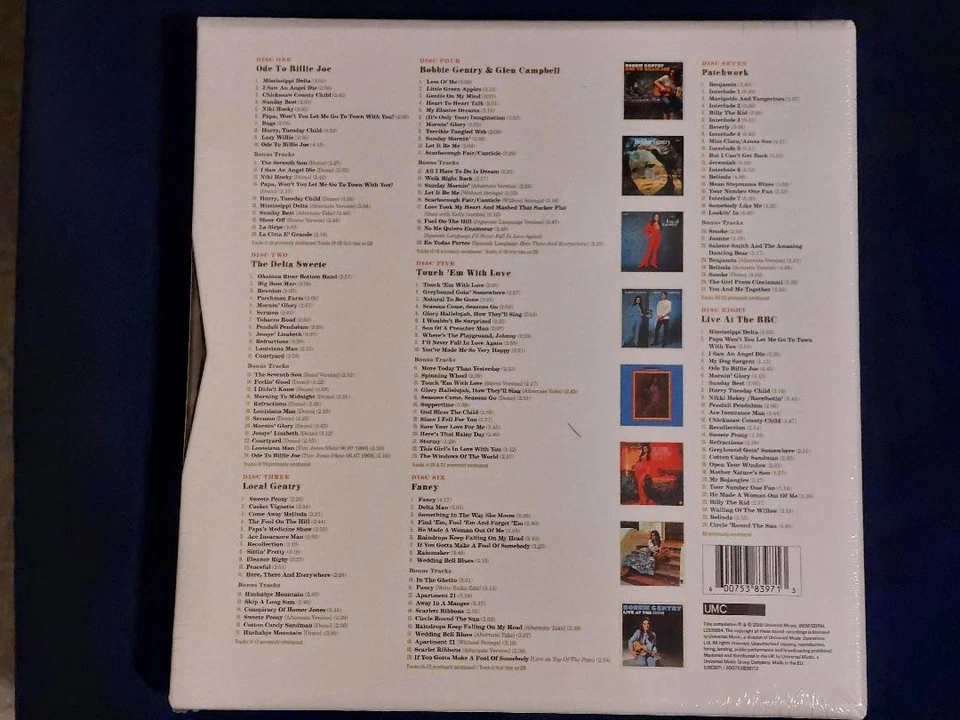 BOBBIE GENTRY – The Girl From Chickasaw County Capitol Masters 8 CD Box + Book ! - Bild 3 von 4