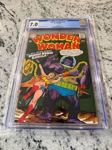 Wonder Woman # 170 CGC Graded 7.0 DC Comic Book 1967 Silver Age JH28