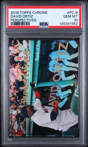 2016 TOPPS CHROME PERSPECTIVES #PC-8 DAVID ORTIZ PSA 10