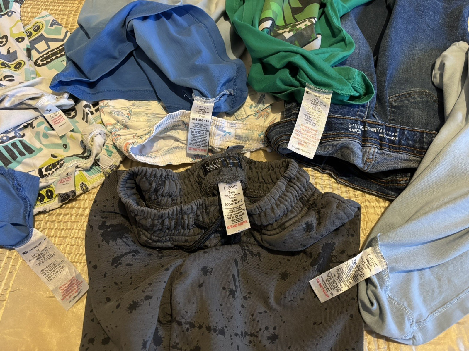 Boys summer shorts, t shirts & pyjamas bundle age 8 years (8 Items) - Minecraft image 6
